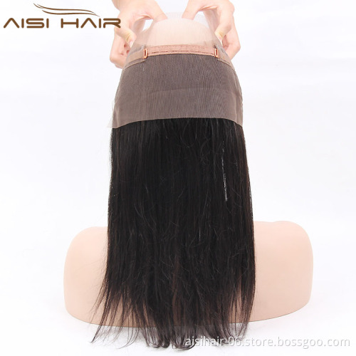 Aisi Hair Top Quality 7a Brazilian  Hair , 360 lace Frontal Closure Bundles
